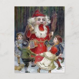 Carte Postale Noël Victorian Déplaisant Père Noël Nutcracker