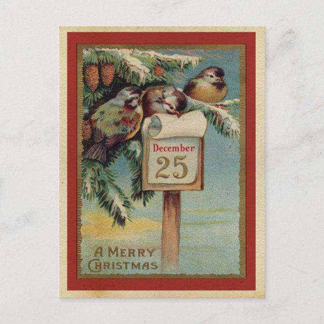 Carte Postale Noël vintage (Devant)