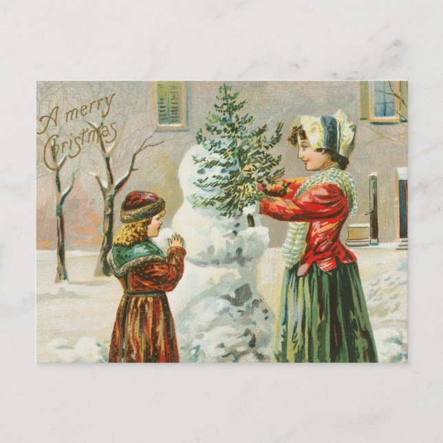 Carte Postale Noël vintage (Devant)