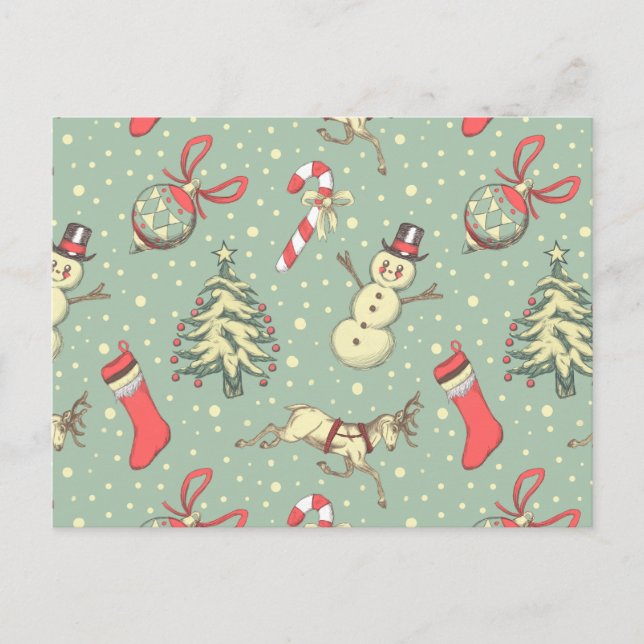 Carte Postale Noël vintage (Devant)