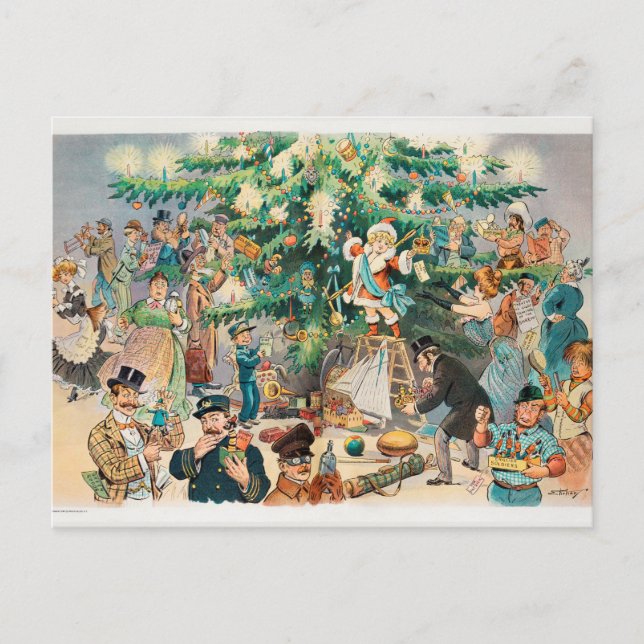 Carte Postale Noël vintage (Devant)