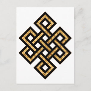 Carte Postale Noeud celtique 10 Or