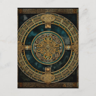 Carte Postale Noeud celtique coloré