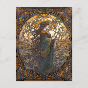 Carte Postale Noeud celtique Queen Colorée