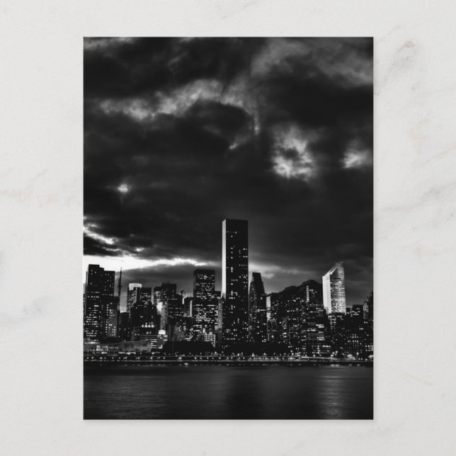 Carte Postale Noir et blanc New York City (Devant)