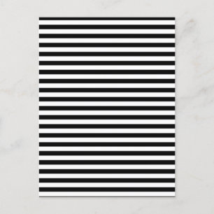 Carte Postale noir et blanc rayé