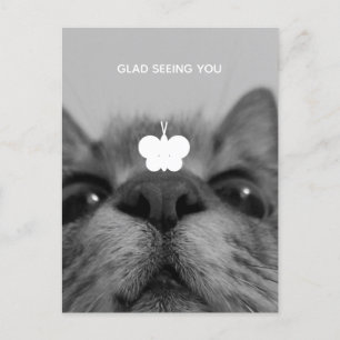 Carte postale noire&blanche 17yro kitty Blank