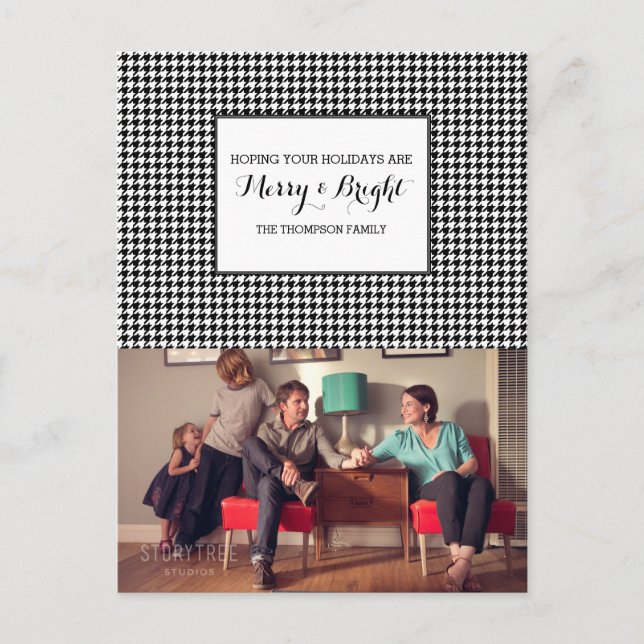 Carte postale noire de photo de vacances de (Devant)