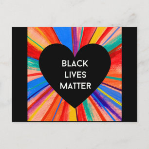 CARTE postale NOIRE LIVES