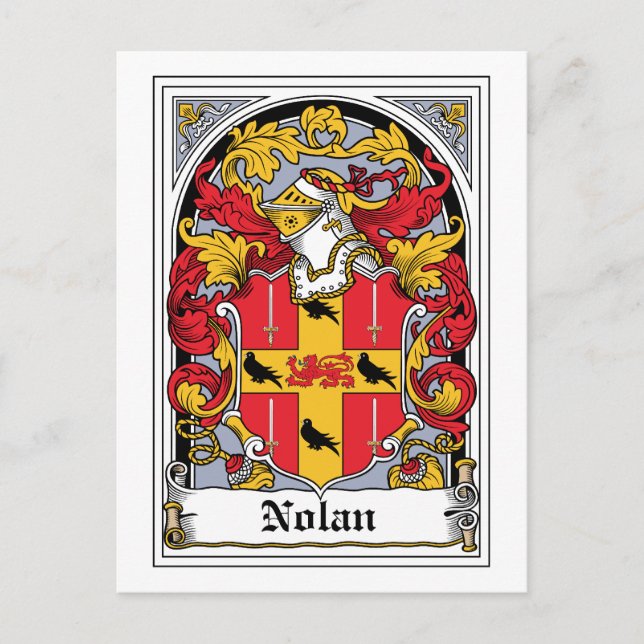 Carte Postale Nolan Family Crest (Devant)