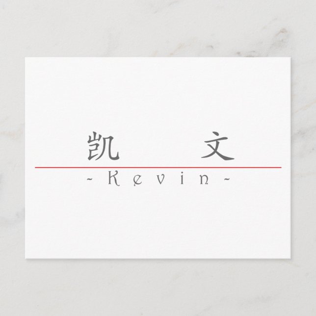 Carte Postale Nom chinois pour Kevin 20678_1.pdf (Devant)