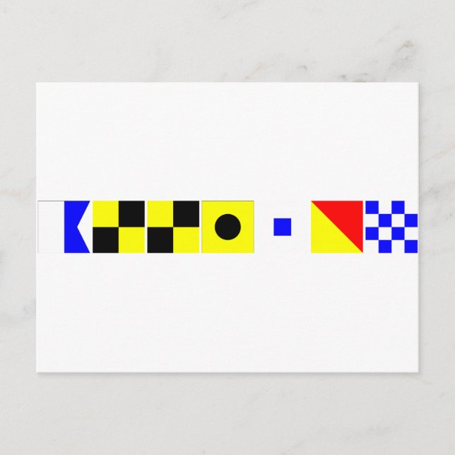 Carte Postale Nom du code Allison (Devant)