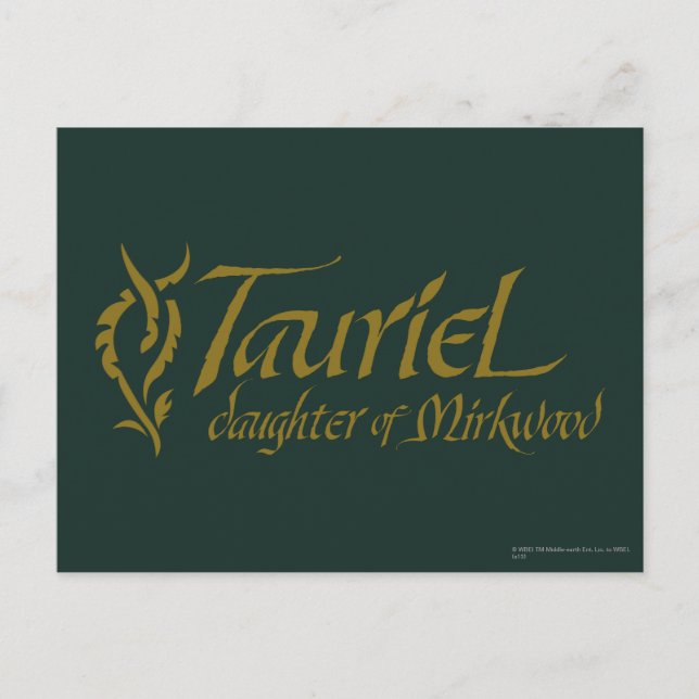 Carte Postale Nom TAURIEL™ (Devant)