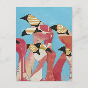 Carte Postale Nombre de Flamants roses