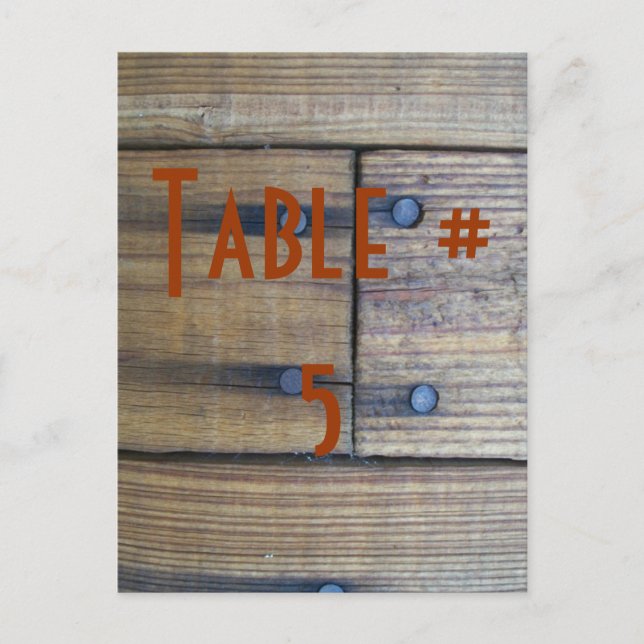 Carte Postale Nombre de Tableau d'invité (Devant)