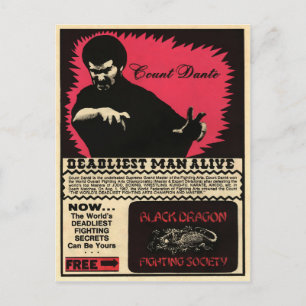 Carte Postale Nombre vintage Annonce Dante