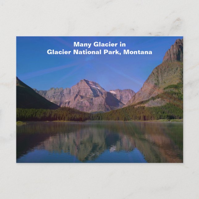 Carte Postale Nombreux glaciers dans le parc national Glacier, M (Devant)