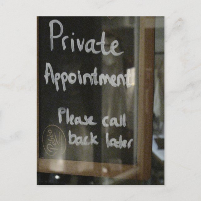 Carte Postale nomination privée (Devant)