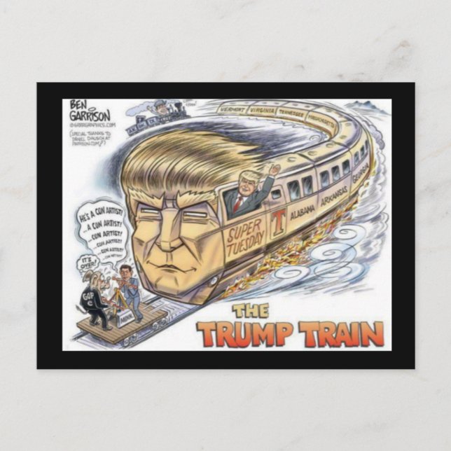 Carte postale NON Vote sans Trump (Devant)