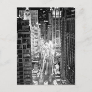 Carte Postale Nord Michigan Avenue à Chicago après l'hiver