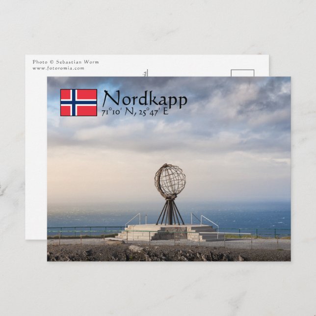 Carte postale Nordkap Norwegian (Devant / Derrière)
