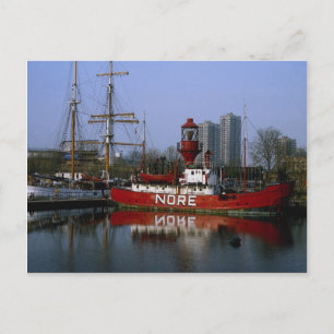 Carte Postale Nore Lightship, quai de St Kathrines, Londres, Ang