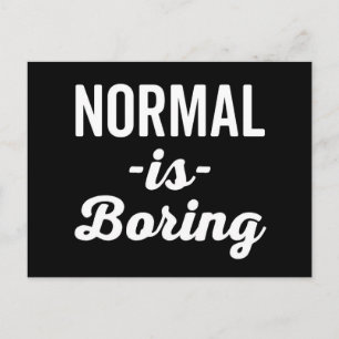 Carte Postale Normal, c'est ennuyeux et drôle