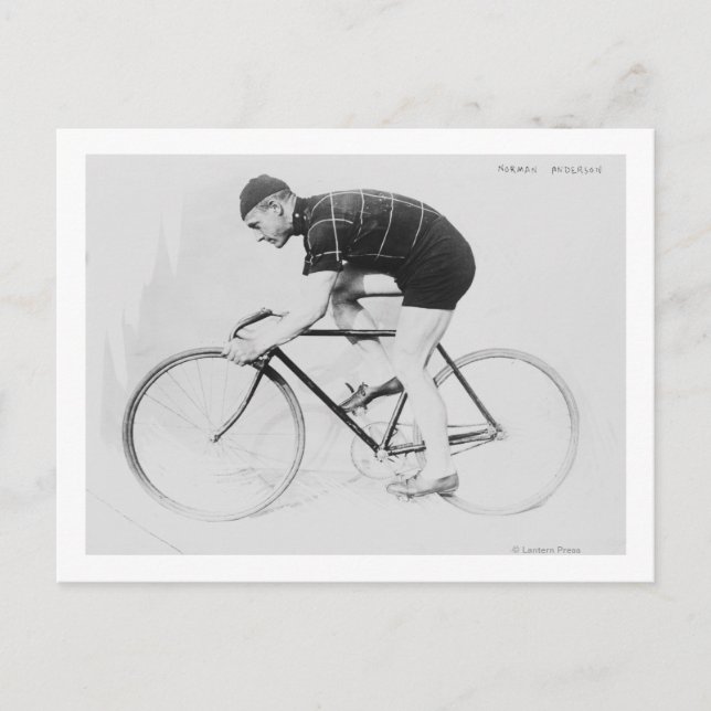 Carte Postale Norman Anderson Vue latérale du vélo de course (Devant)