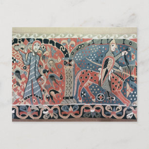 Carte Postale Norman cavalier sur un cheval piébalte