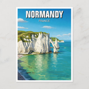 Carte Postale Normandie France Étretat Cliffs