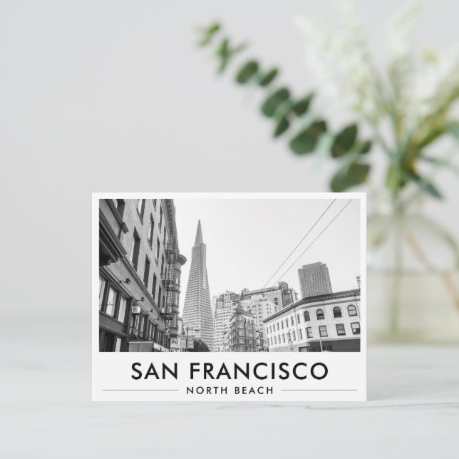 Carte Postale North Beach TransAmerica Pyramid San Francisco (Debout devant)