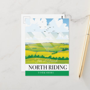 Carte Postale North Riding Yorkshire "pour une pause"