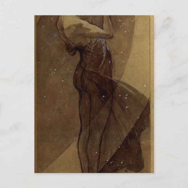 Carte Postale North Star par Alphonse Mucha (Devant)