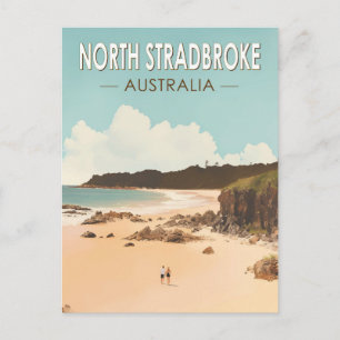 Carte Postale North Strada Island Australie Travel Art Retro