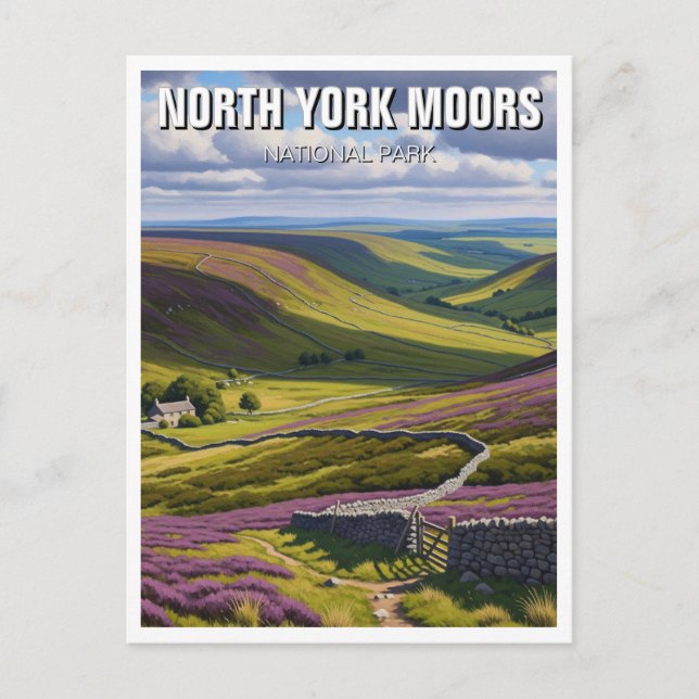 Carte Postale North York Moors National Park Angleterre (Devant)