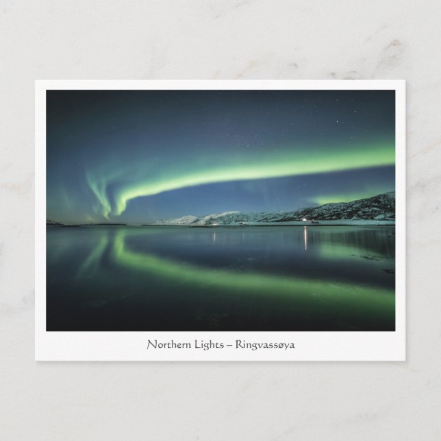 Carte Postale Northern Lights Norvège (Devant)