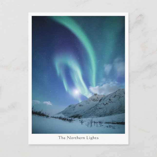 Carte Postale Northern Lights Norvège (Devant)