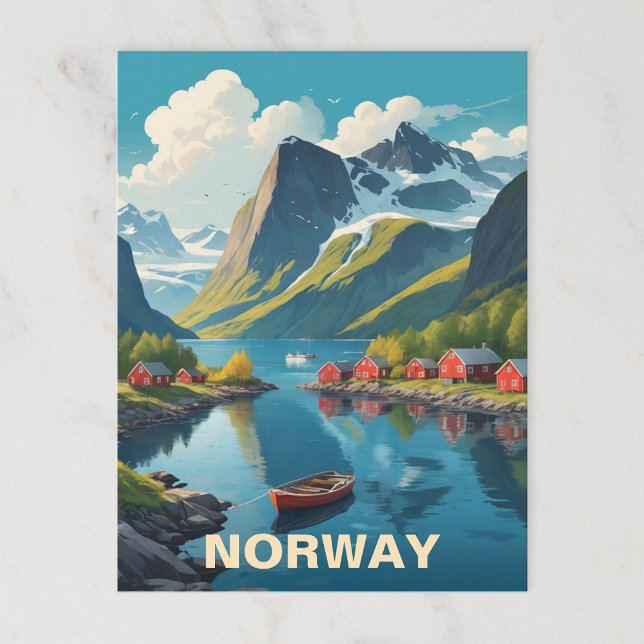 Carte Postale Norvège (Créateur téléchargé)