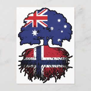 Carte Postale Norvège Australie Australie Australie racine d'arb
