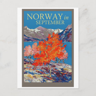 Carte Postale Norvège en septembre