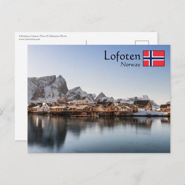 Carte Postale Norvège Lofoten (Devant / Derrière)