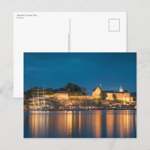 Carte Postale Norvège Oslo Akershus Forteresse