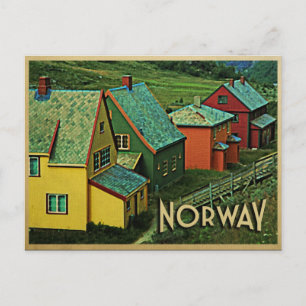 Carte Postale Norvège vintage
