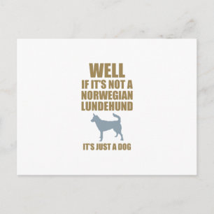 Carte Postale Norvégien Lundehund