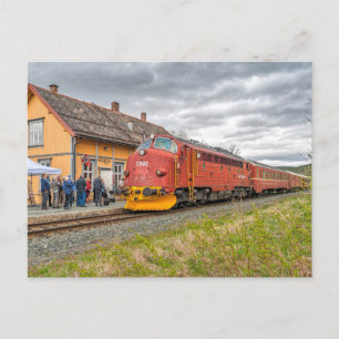 Carte Postale Norway: Vétéran diesel locomotive at Meråker