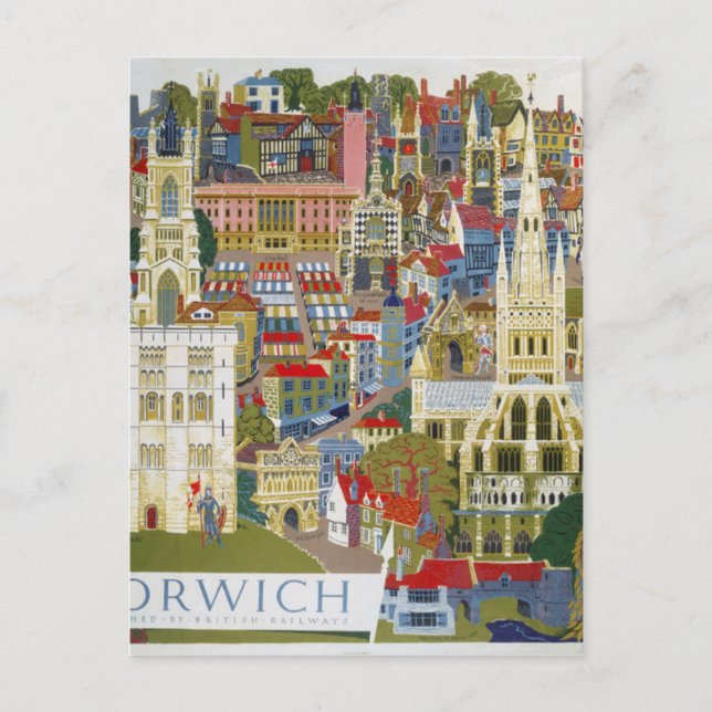 Carte Postale Norwich Angleterre (Devant)