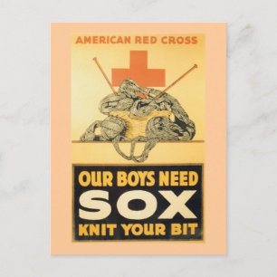 Carte Postale Nos garçons ont besoin de Sox