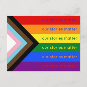Carte Postale Nos Histoires Comptent Fierté Gay Intersection Arc