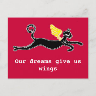 Carte Postale Nos rêves nous donnent des ailes