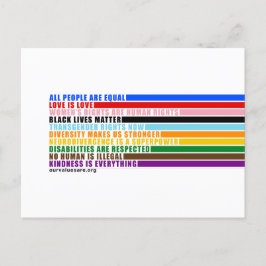 Carte Postale Nos valeurs sont